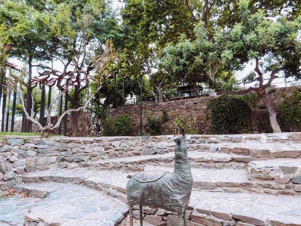 22 Best Free Things To Do In Malaga Suggested By A Local 18 Llamas statue at Oeste Park in Malaga.