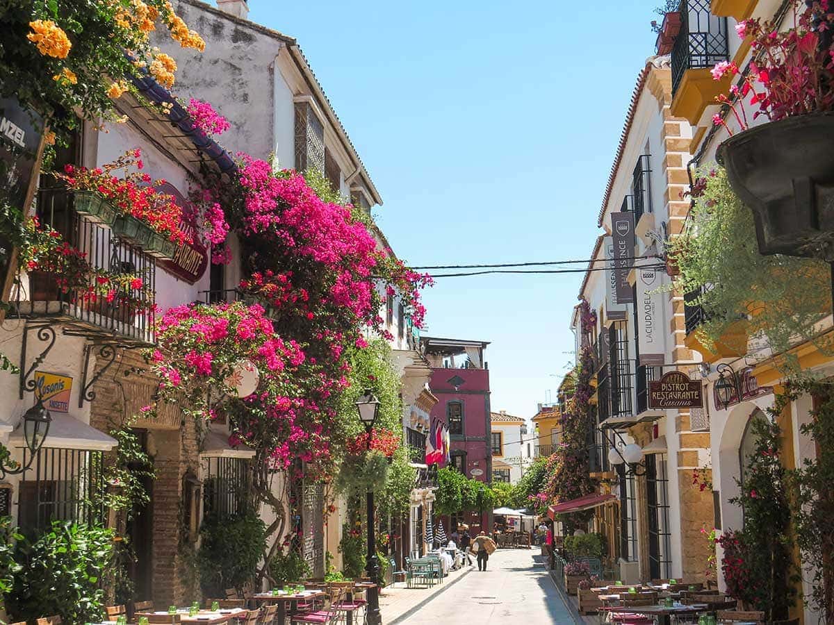 Marbella floral street