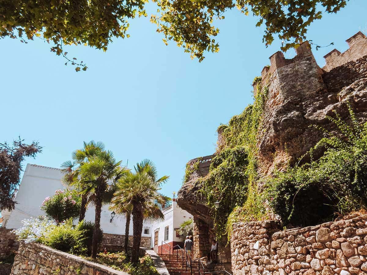 The walls of Marbella Castle.
