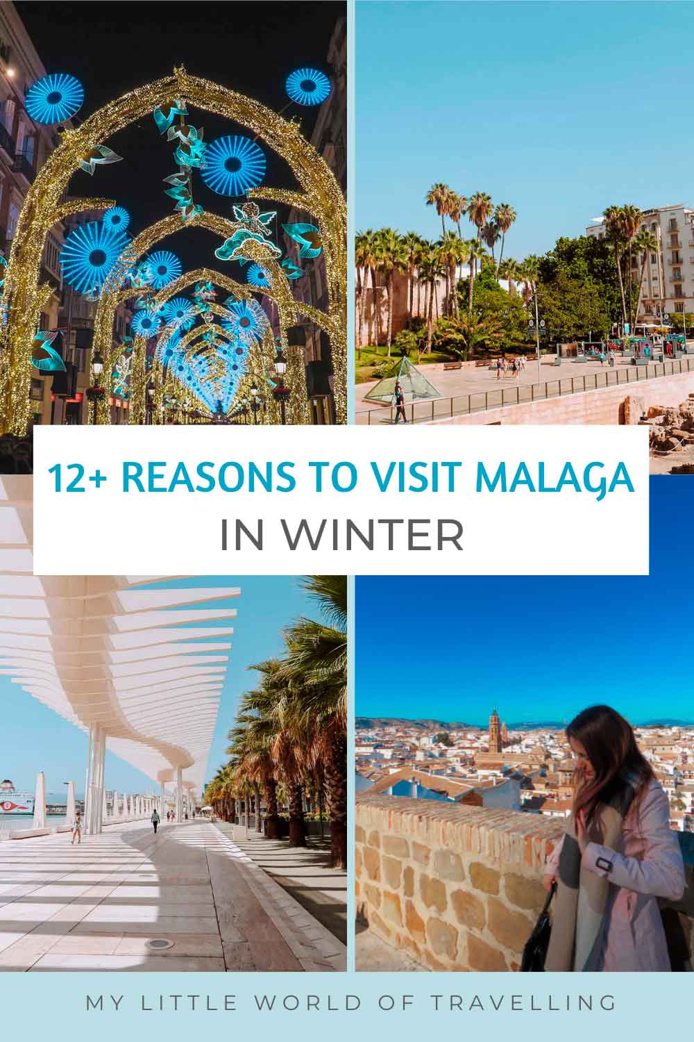 Pinterest pin that reads malaga in winter guide.
