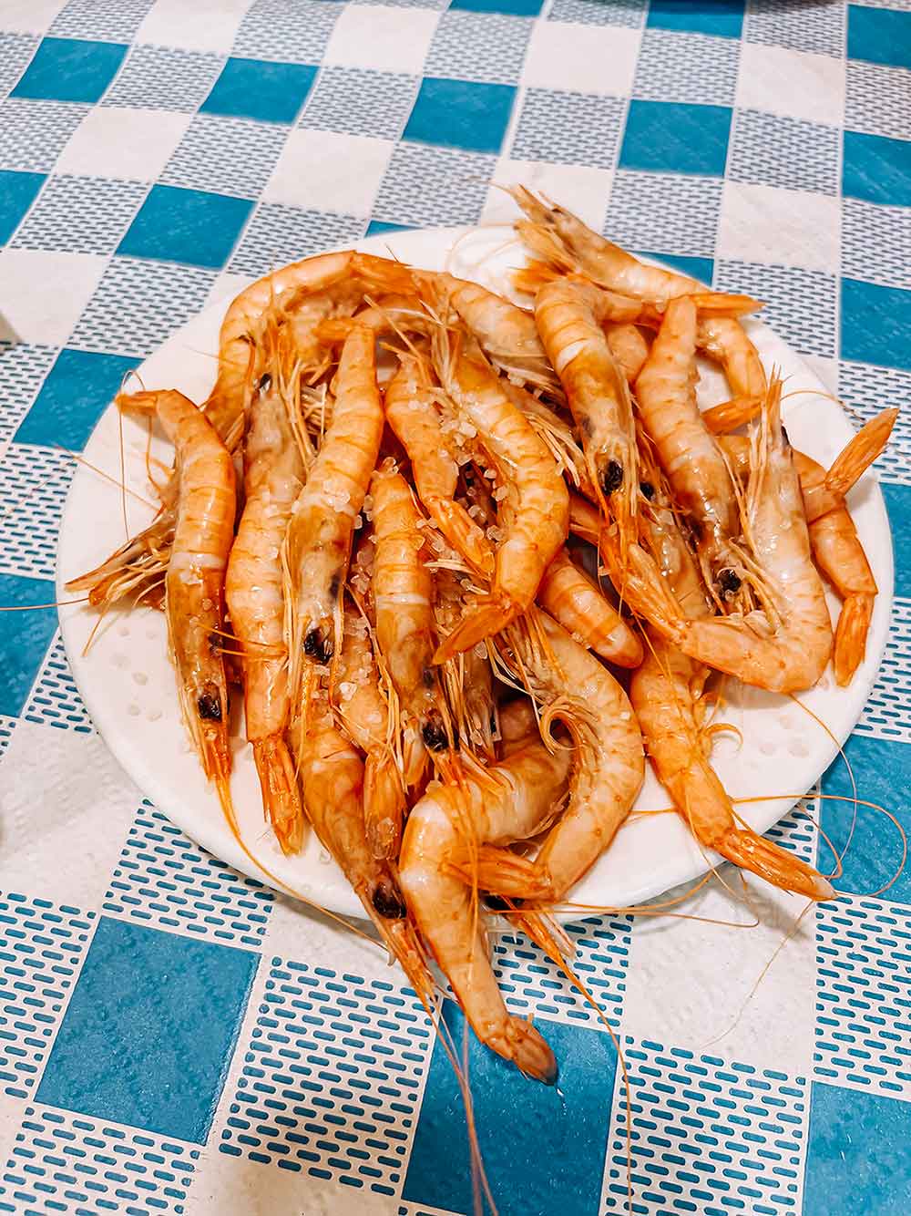 Prawns from Huelva.