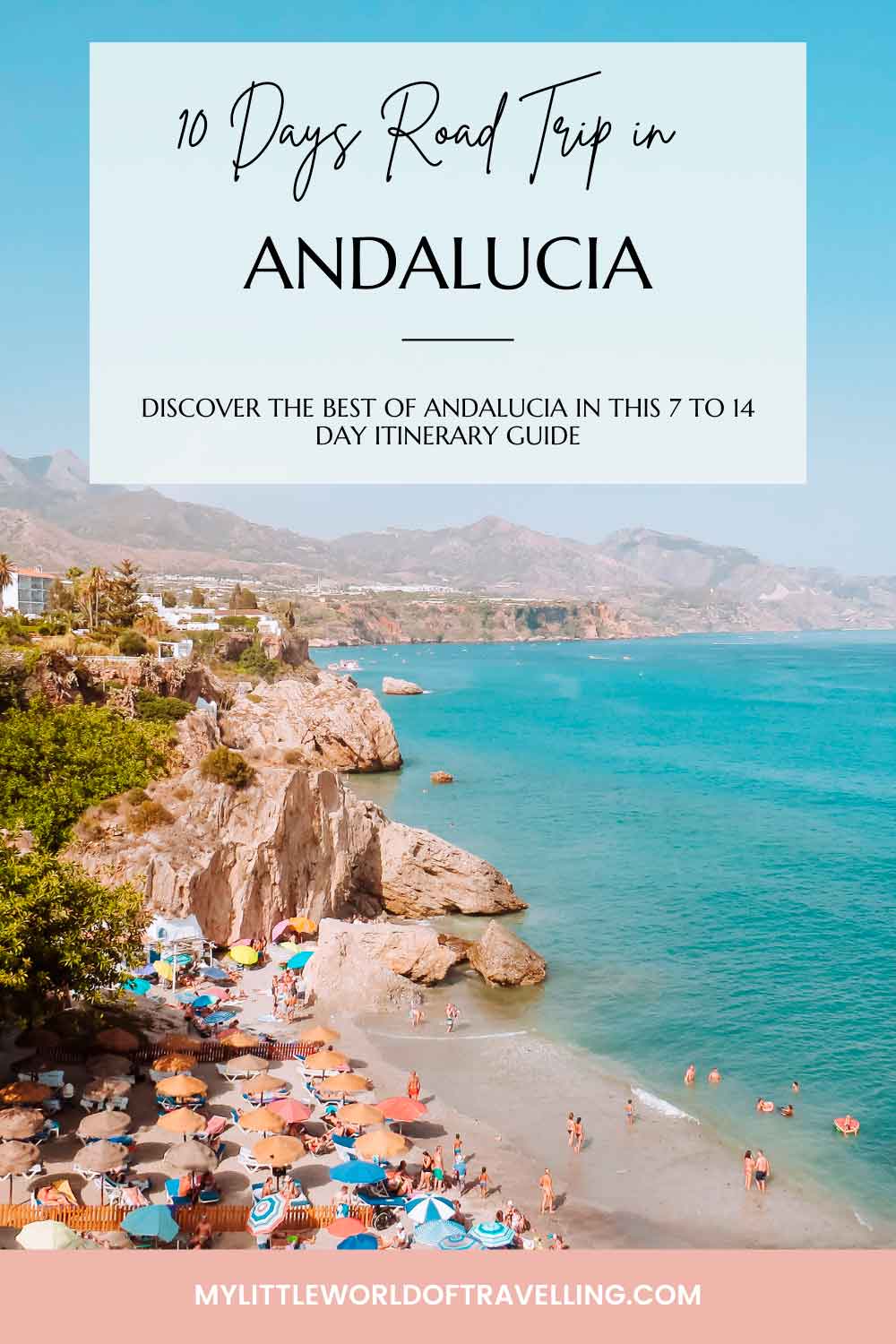 pinterest pin that reads road trip guide to andalusia