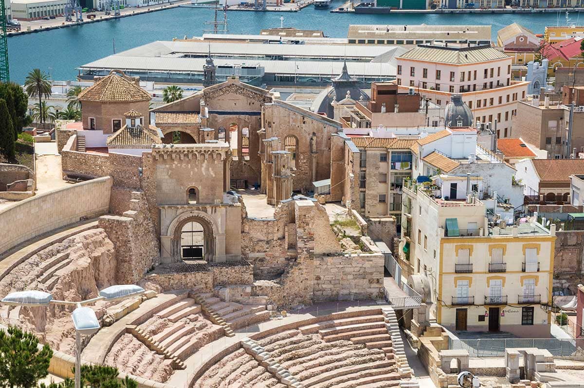 The amphitheatre in Cartagena, Murcia, Spain.