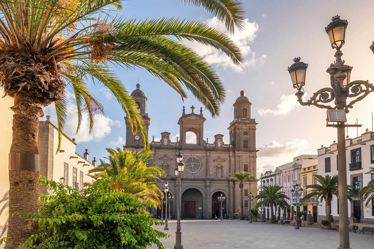 Las Palmas de Gran Canaria Cathedral square.