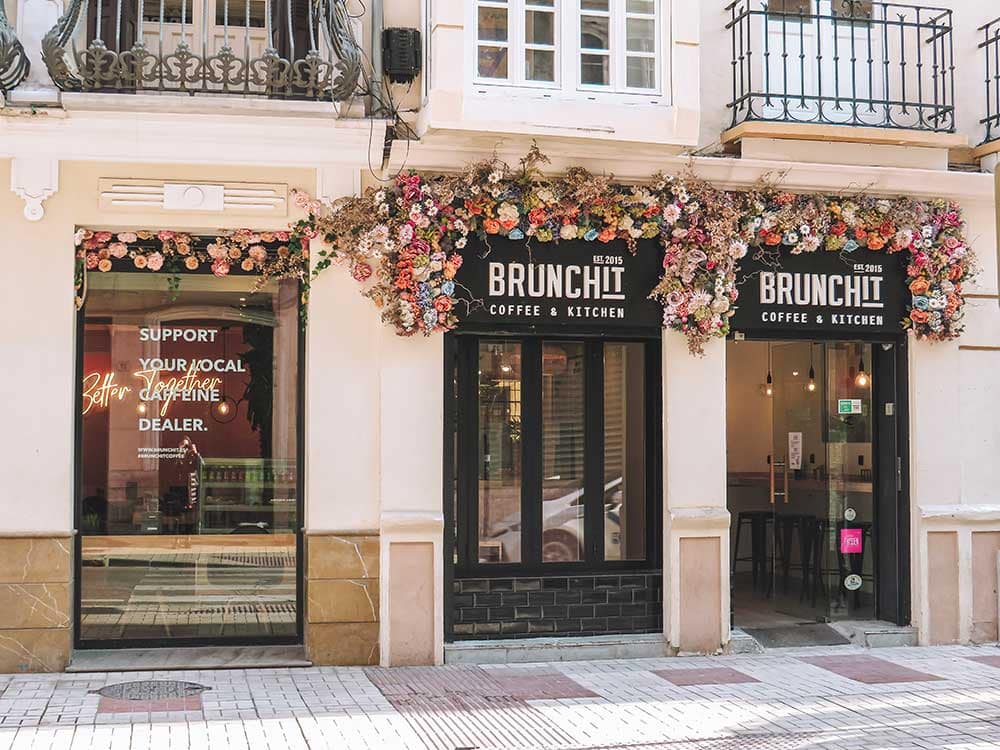 Brunchit coffee and kitchen in Malaga, Spain.