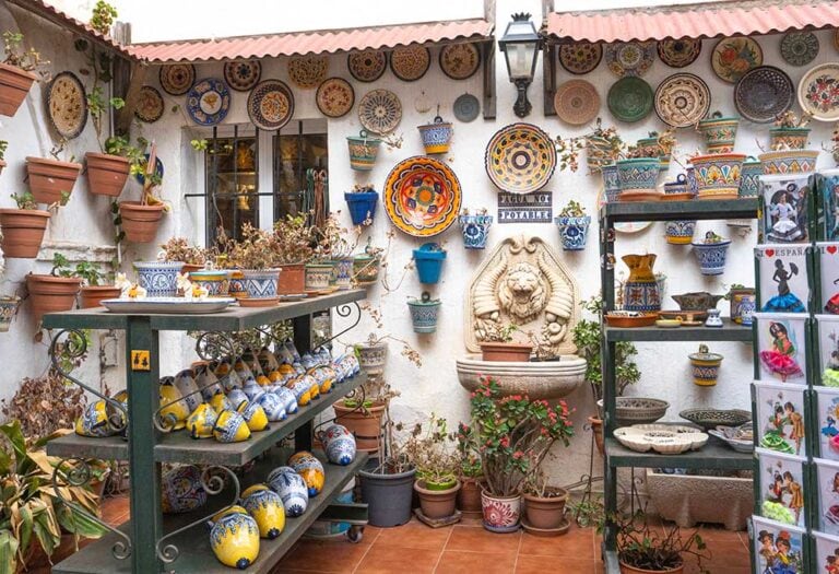 ceramic shop in mijas pueblo