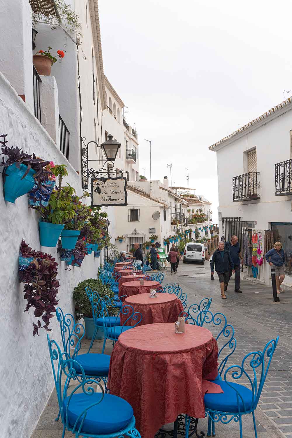 La boveda del flamenco restaurant in mijas pueblo, spain.