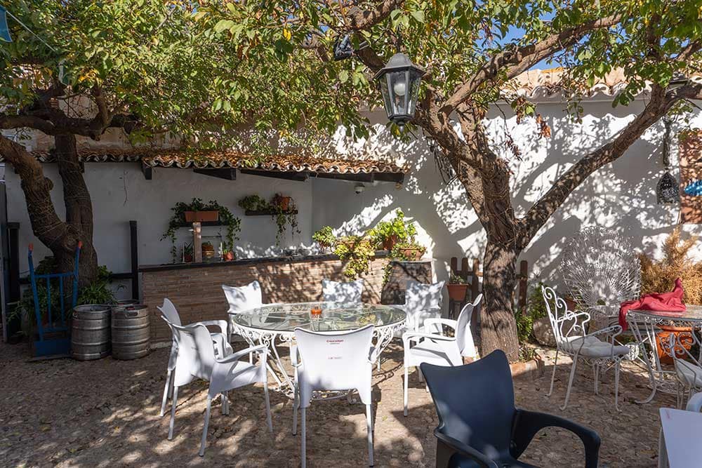 a beautiful terrace in comares