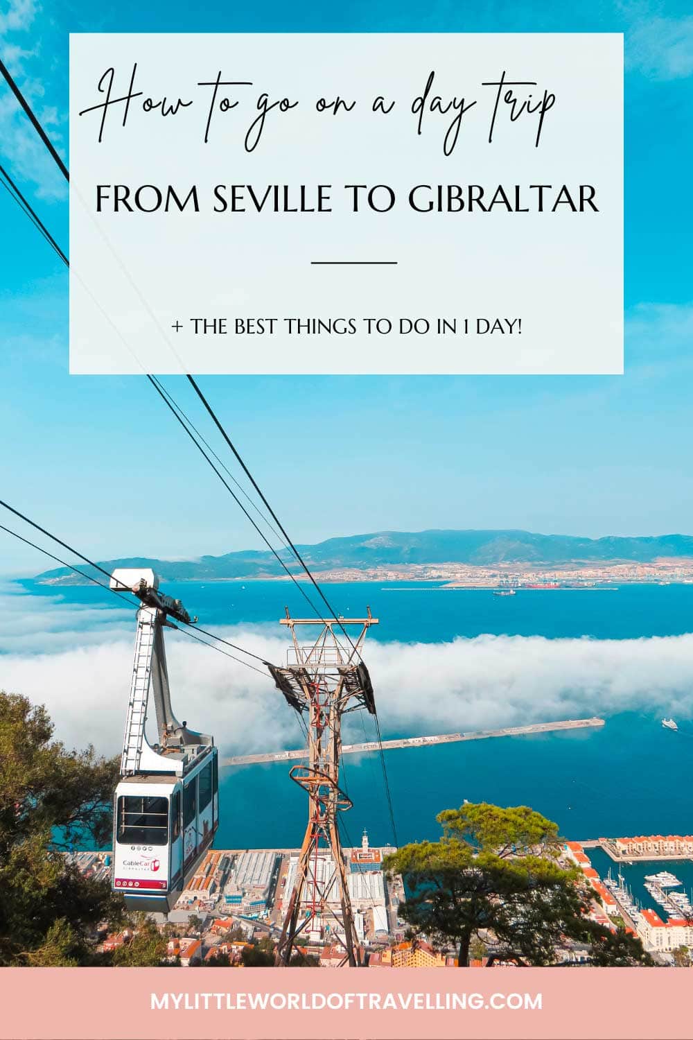 A photo of gibraltar cable car.