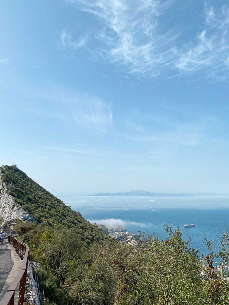 view of africa from gibraltar