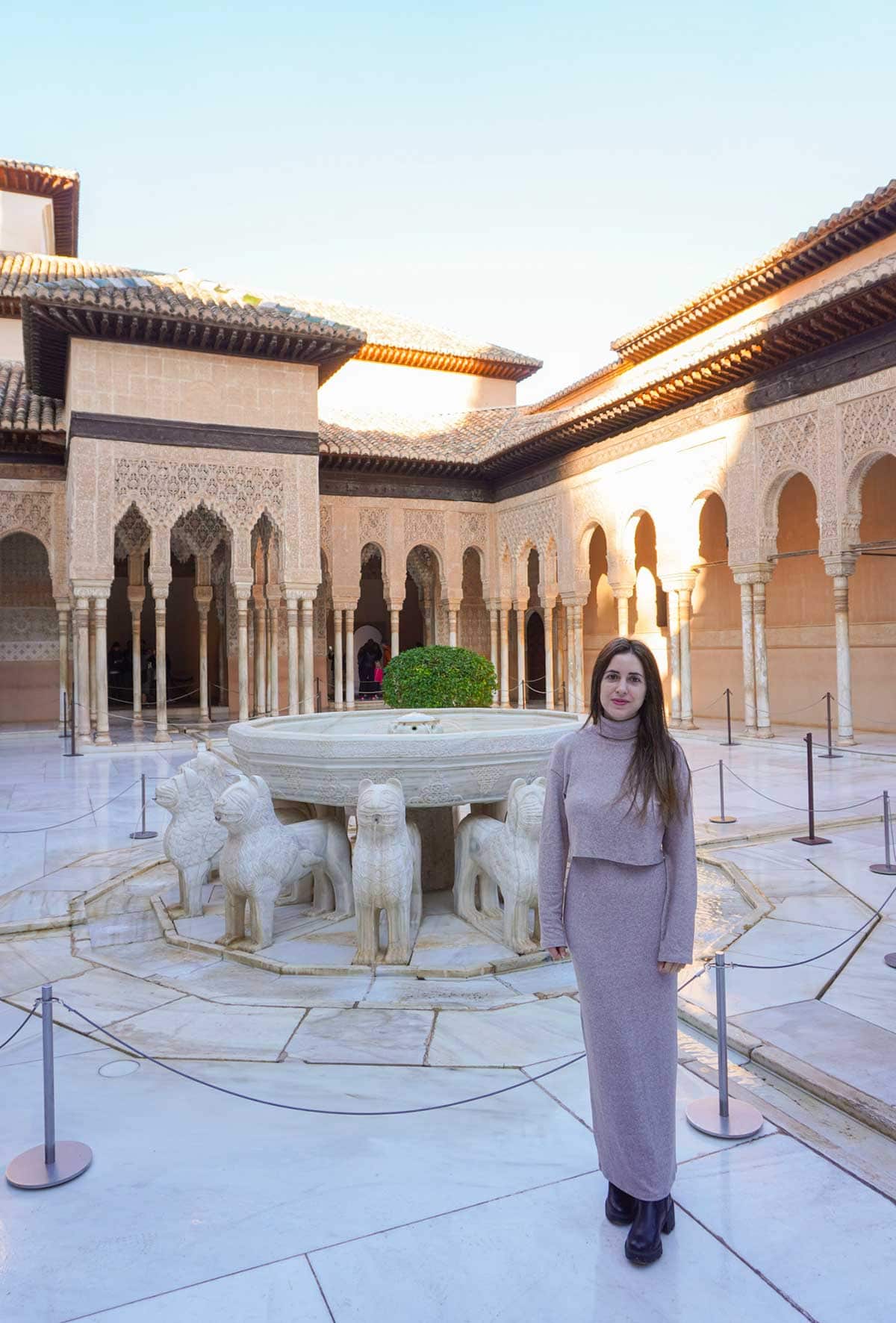 Cristina at the Alhambra Palace in Granada.