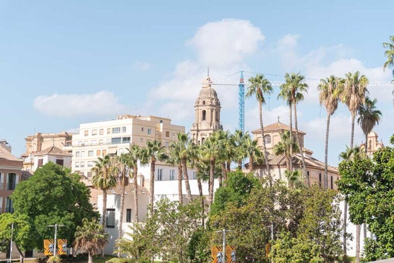 view of malaga cathedral