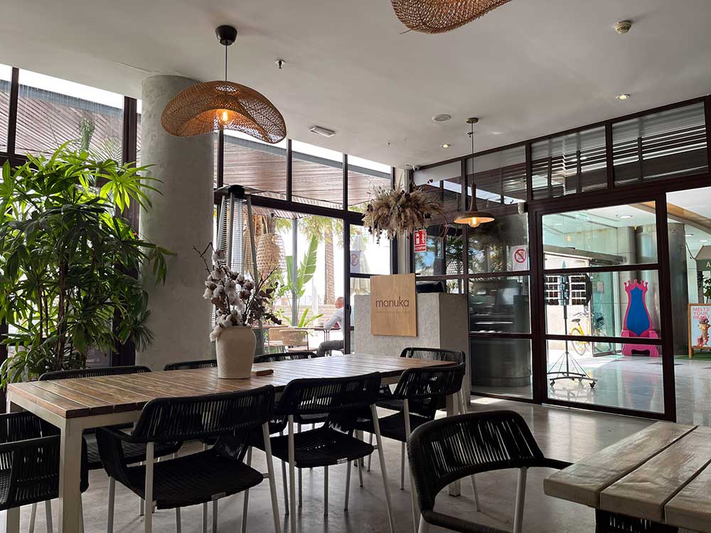 Manuka indoor seating