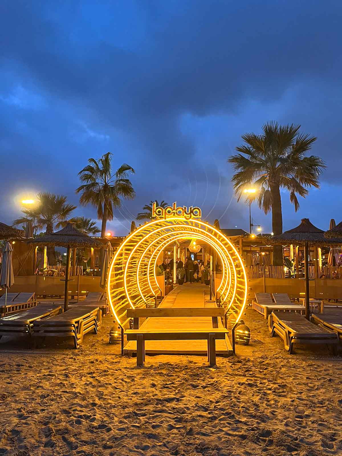 La Playa Beach Club in Torremolinos, Spain.