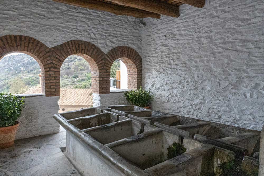 Old laundry house in Pampaneira, Granada.