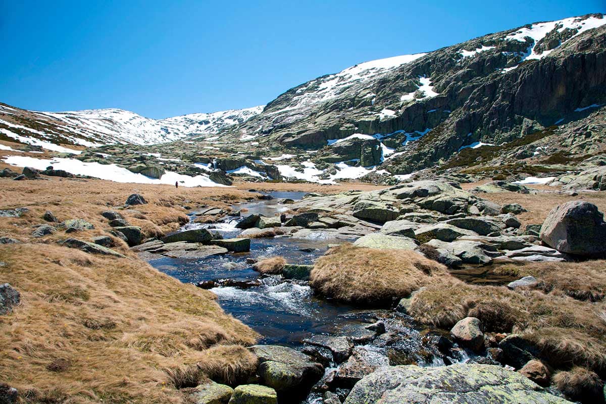 Sierra de Gredos with a snow.