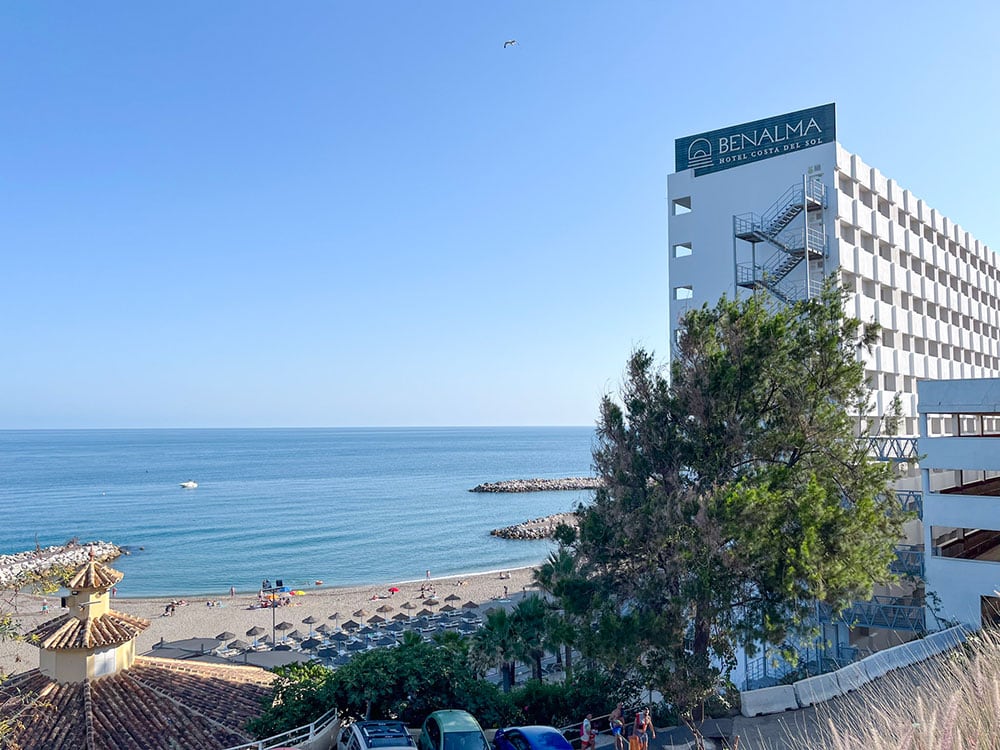 A photo of Bonita Beach and Benalma Hotel in Benalmadena.