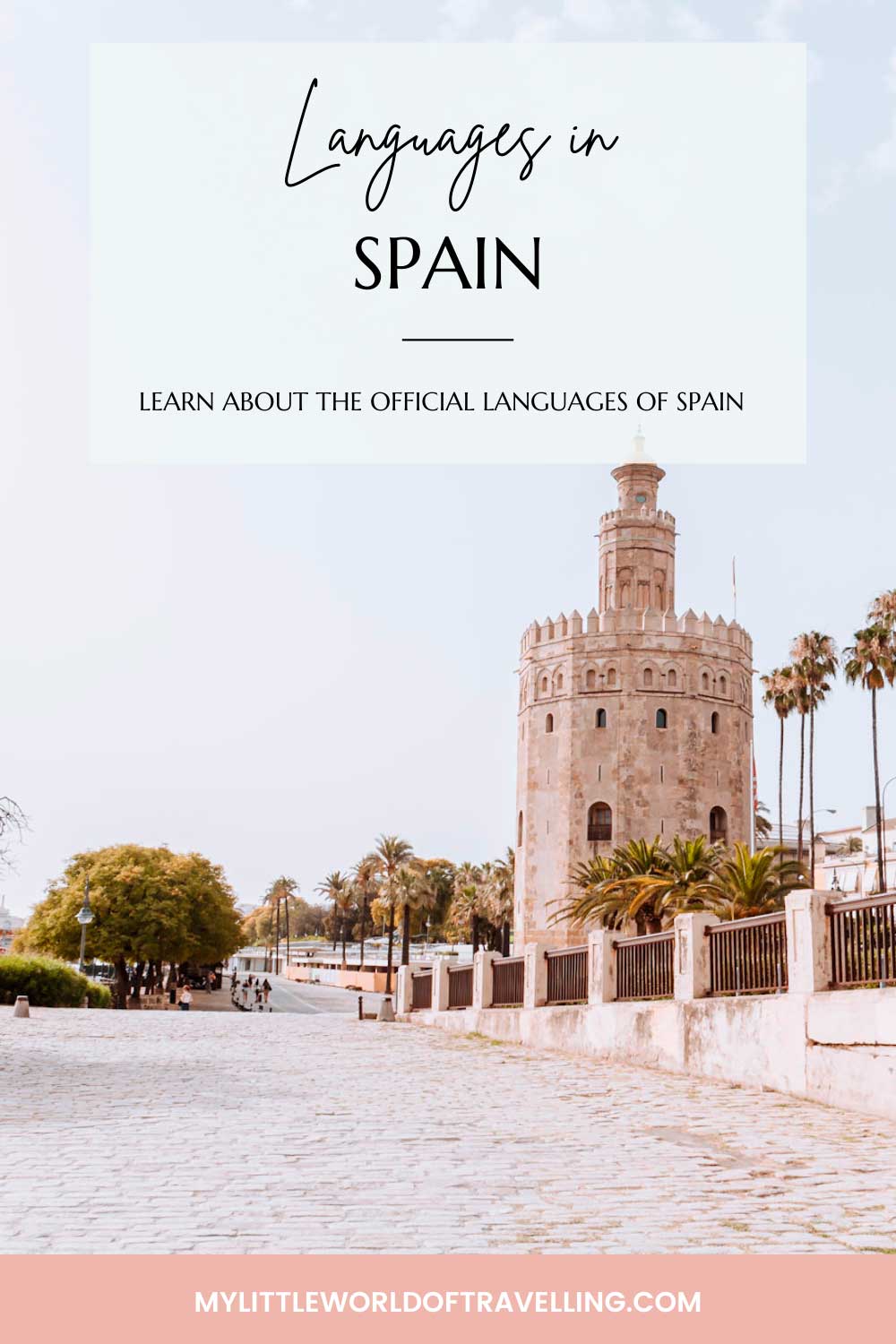 Languages in Spain (There's more than one!) 1 pinterest pin that reads languages in spain