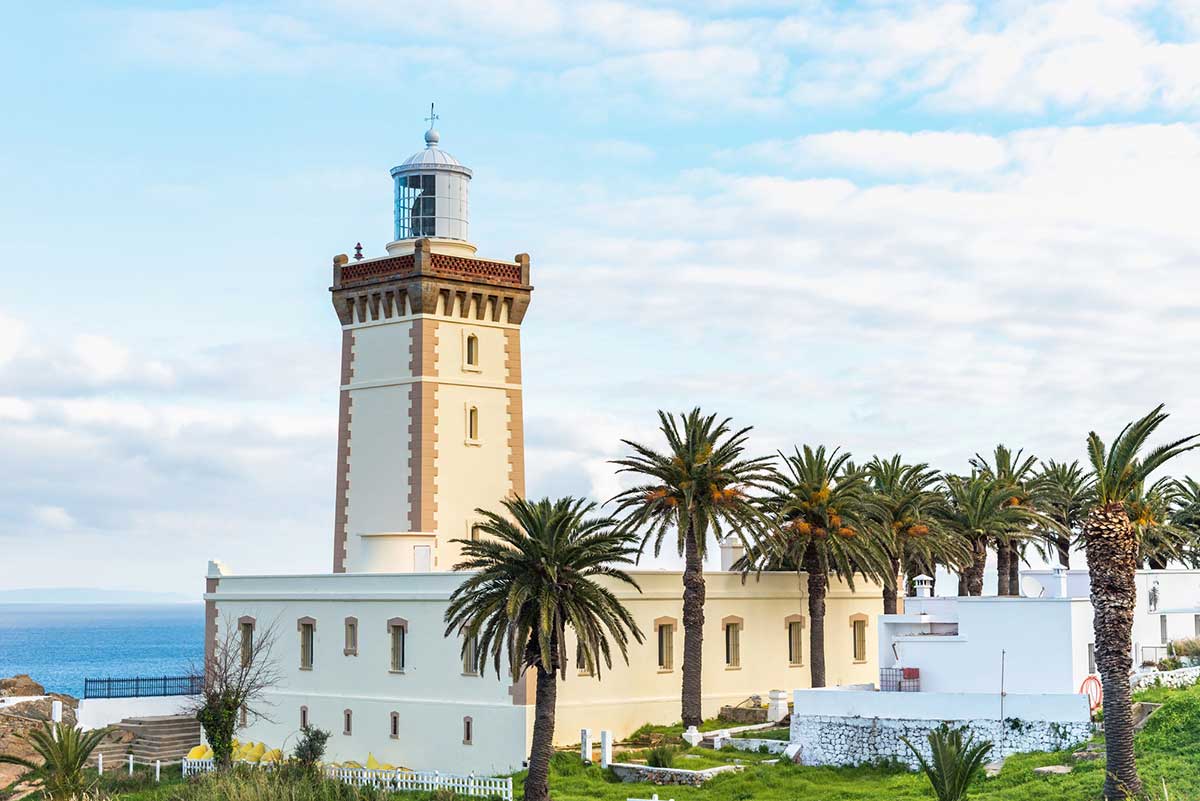 Lighthouse in Tangier, Morocco.