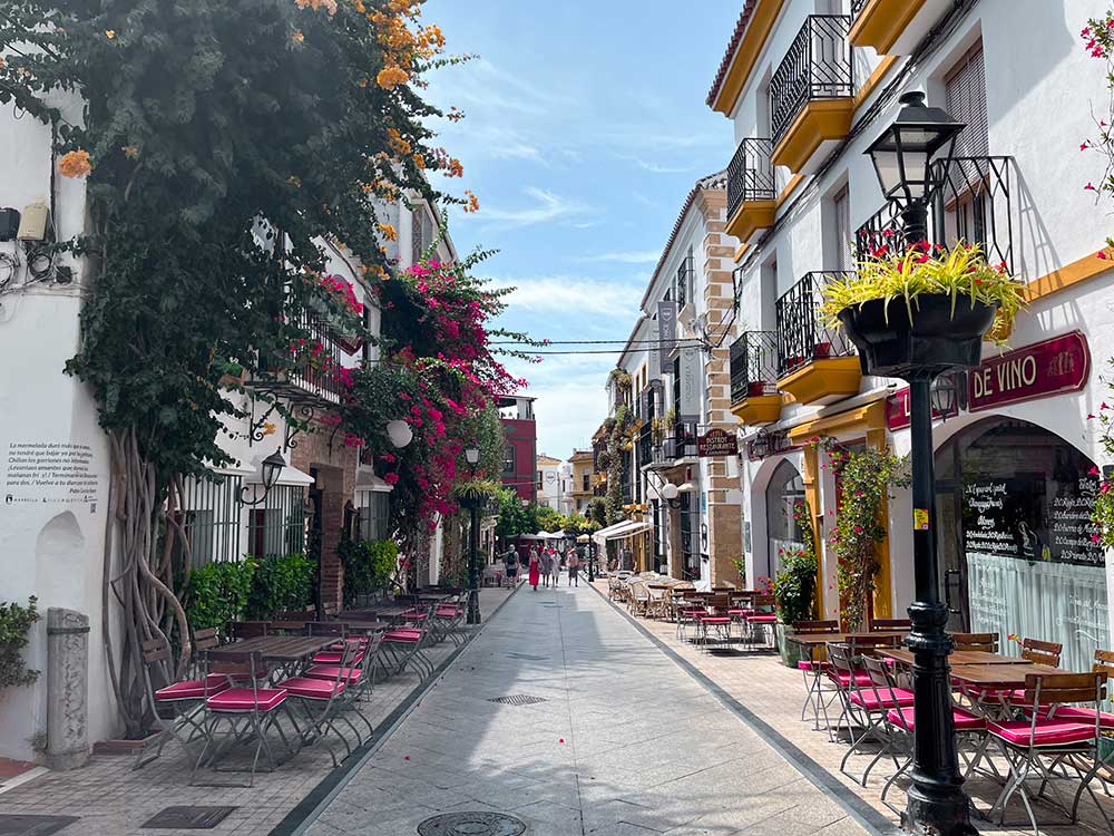 a street in Marbella old town