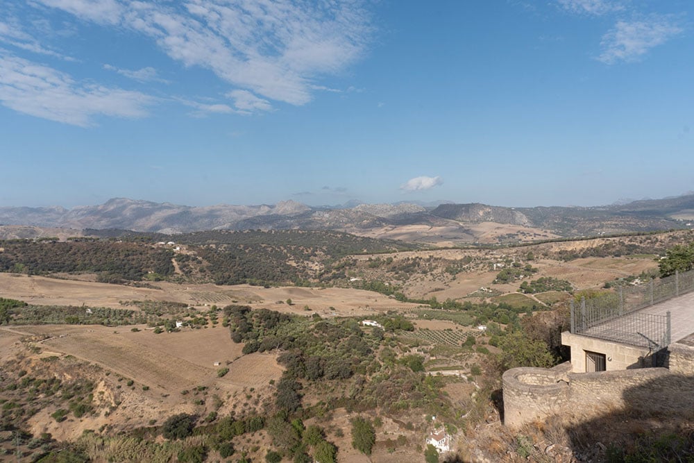 Mountain views from Ronda viewpoint