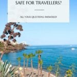 Pinterest pin that reads is benalmadena safe for travellers?