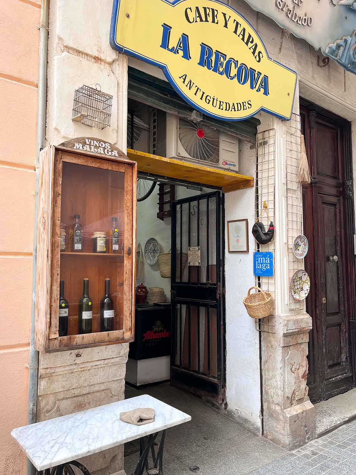 La Recova breakfast spot in Malaga city centre.