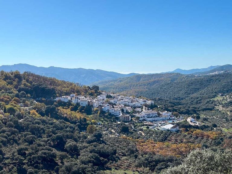 Panoramic view of Parauta, Malaga, Spain.