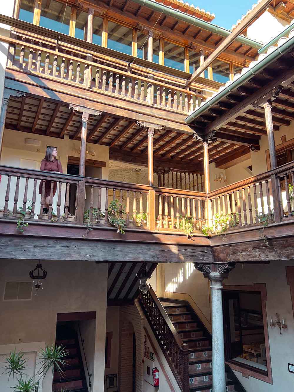 Balcony at Casa 1800 Granada, Spain.