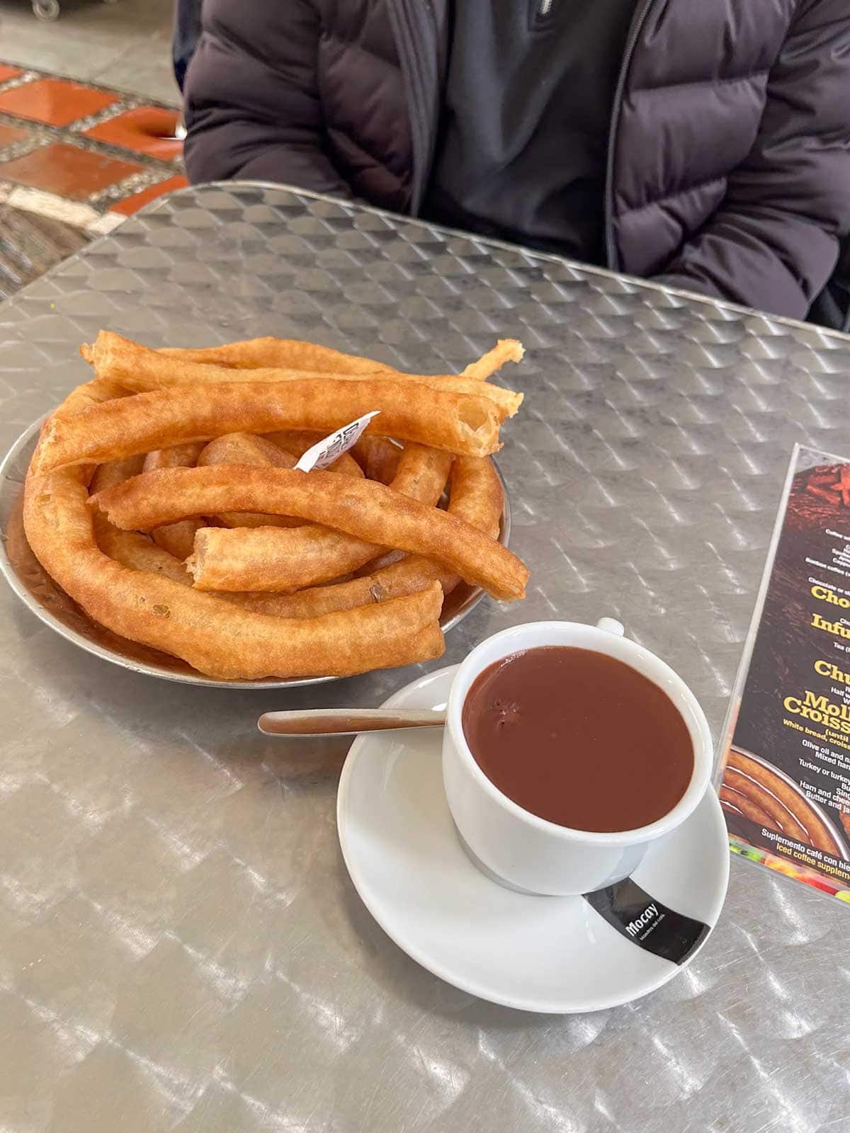 Where to Have The Best Churros in Marbella: A Local's Guide 3 Churros with chocolate in Churreria Marbella.
