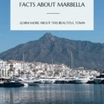 Pinterest pin that reads Marbella facts.