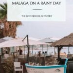 Pinterest pin that reads what to do in malaga on a rainy day.