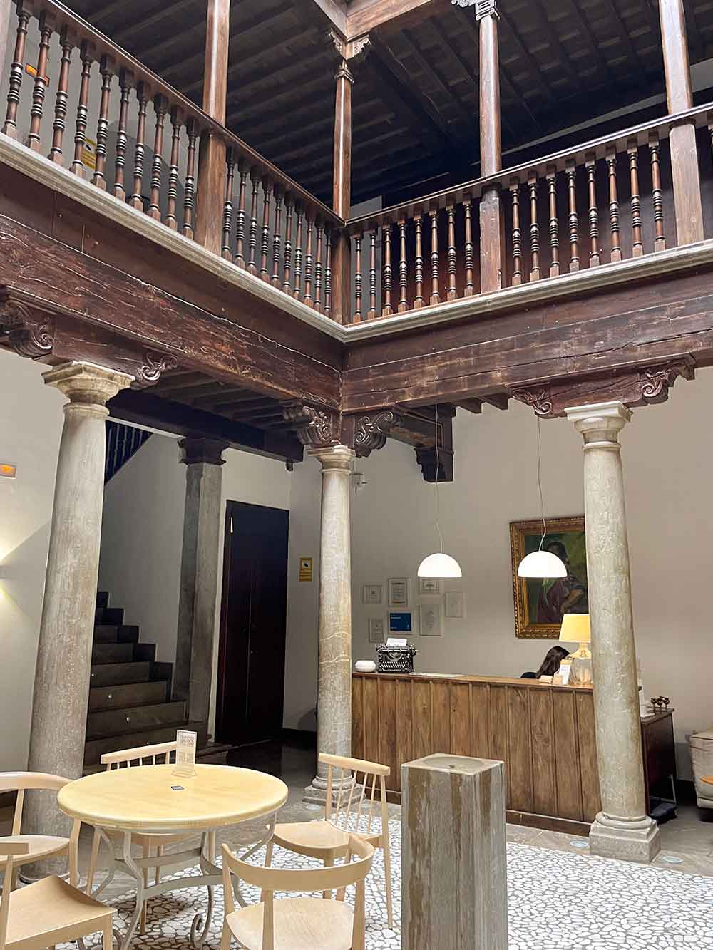 Reception at Shine Albayzin, Granada, Spain.