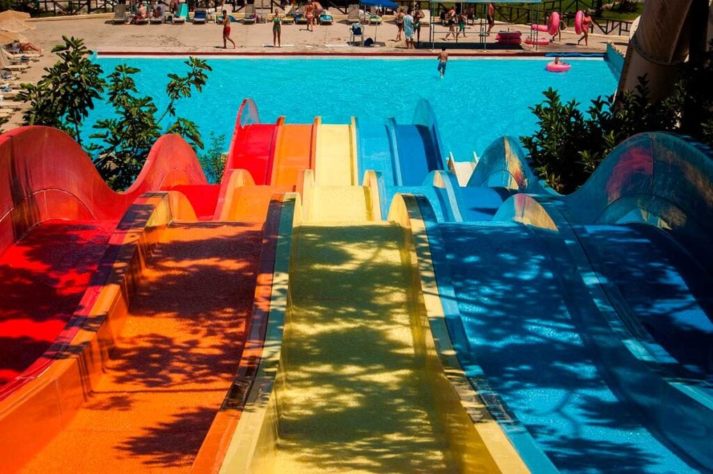 17 Incredible Reasons to Visit Andalucia 18 Colourful slides at the waterpark.
