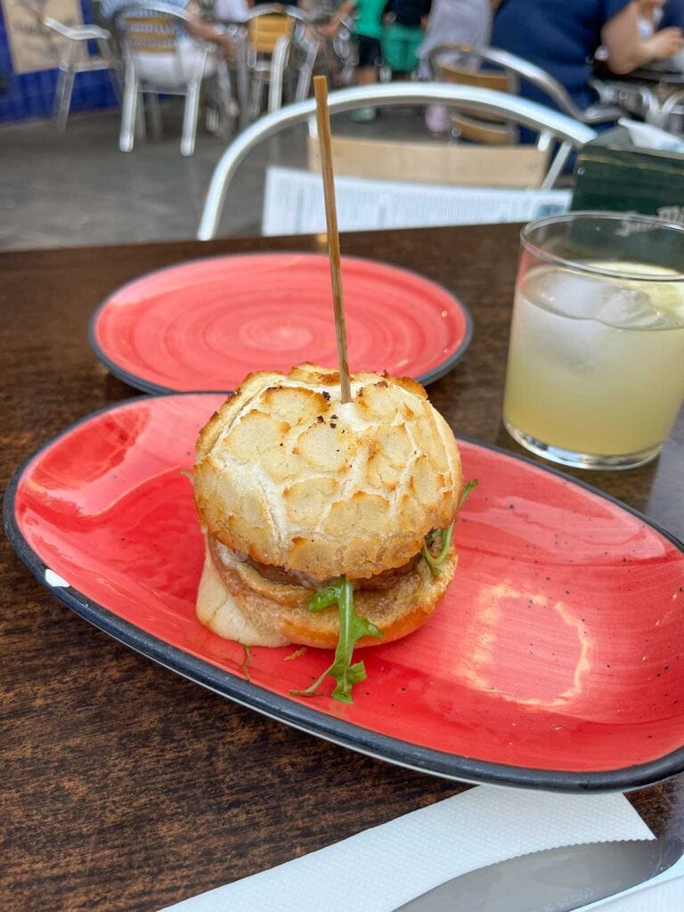 How to Spend 4 Days in Marbella (Slow Travel Guide) 7 Mini burger from Casa Blanca, Marbella.