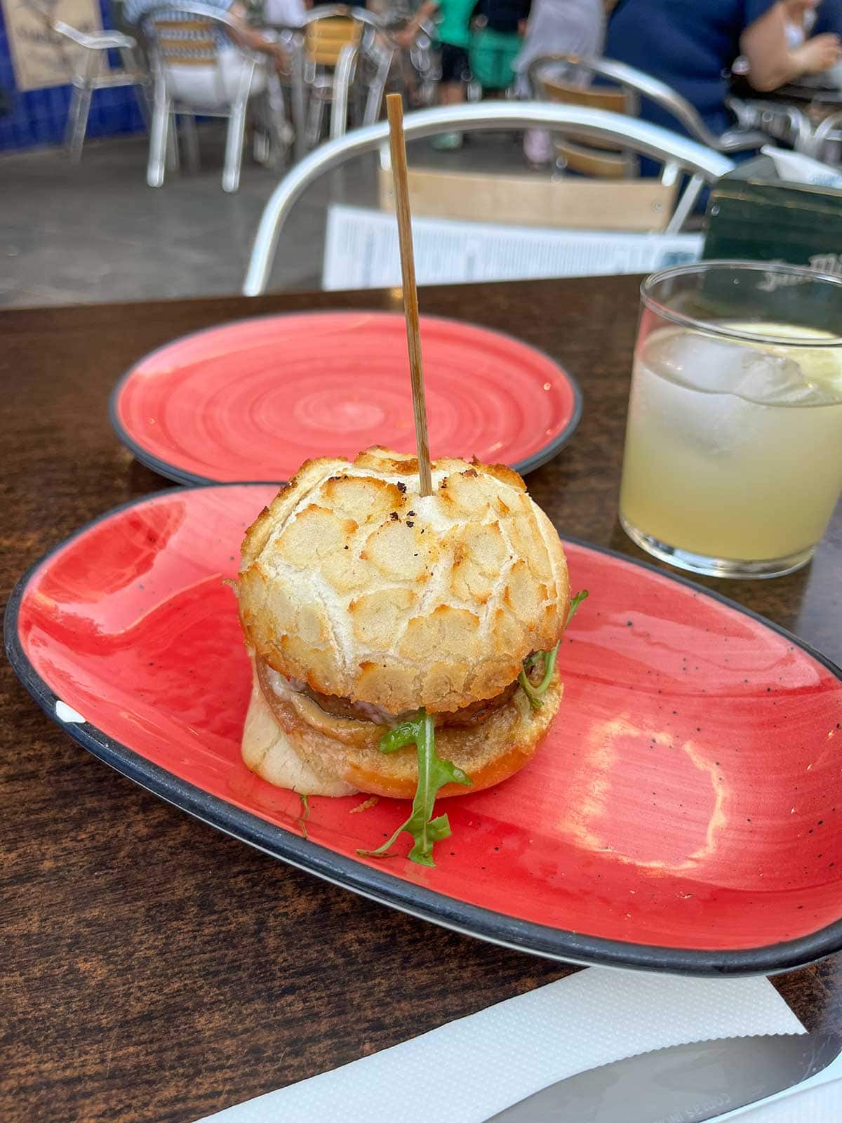 Mini burger from Casa Blanca, Marbella.
