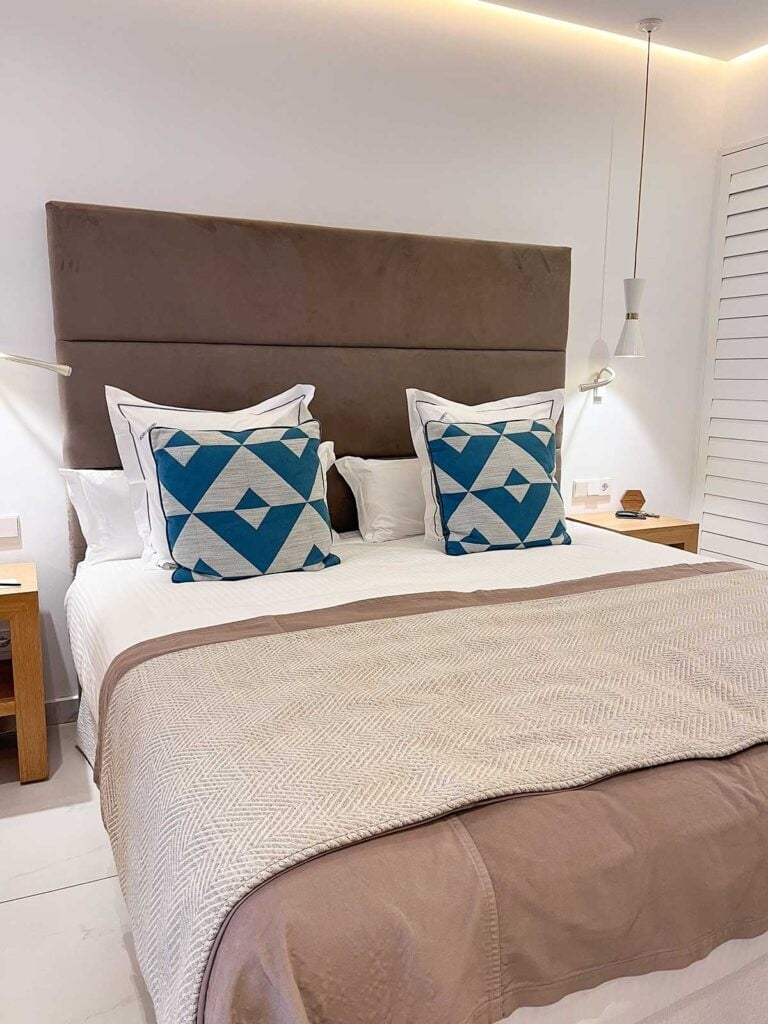 9 Best 5-star Hotels in Marbella For Every Type of Traveller 3 Bed in a room inside the Nobu Hotel Marbella.
