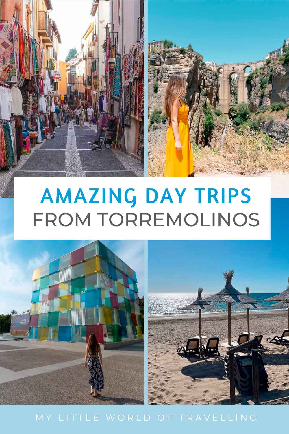 Pinterest pin that reads amazing day trips from Torremolinos, Spain.