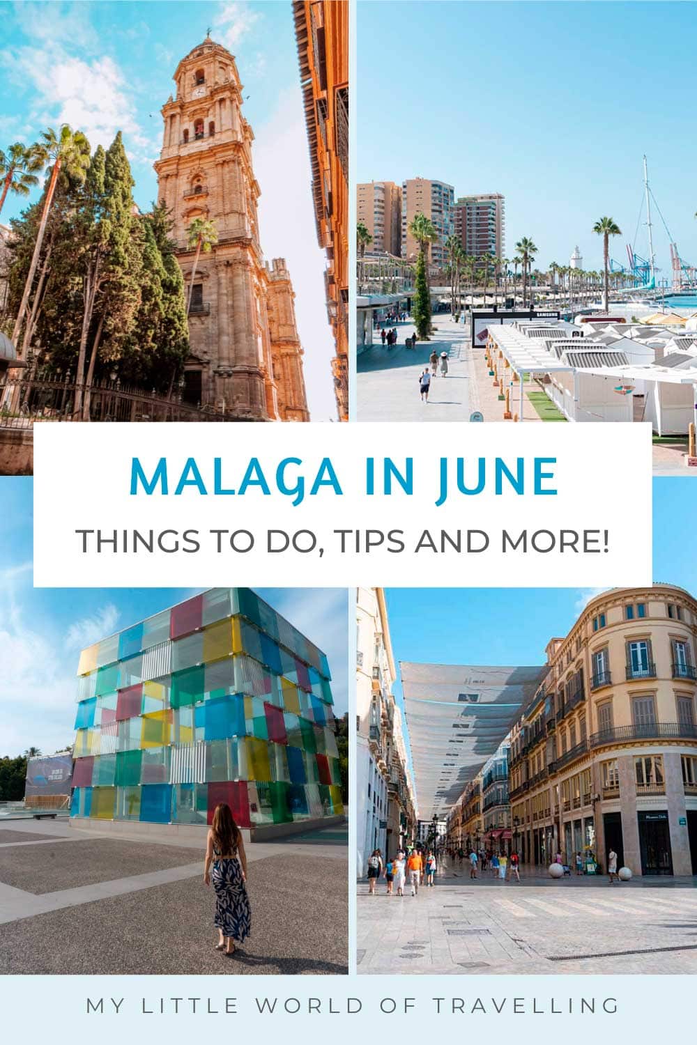 Pinterest pin that reads things to do in Malaga in June.