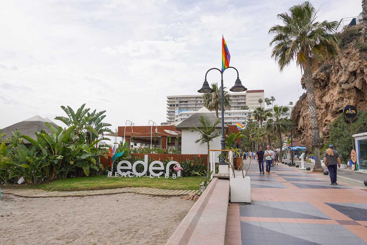 Eden Beach Club, a LGBT+ beach club in Torremolinos, Spain.