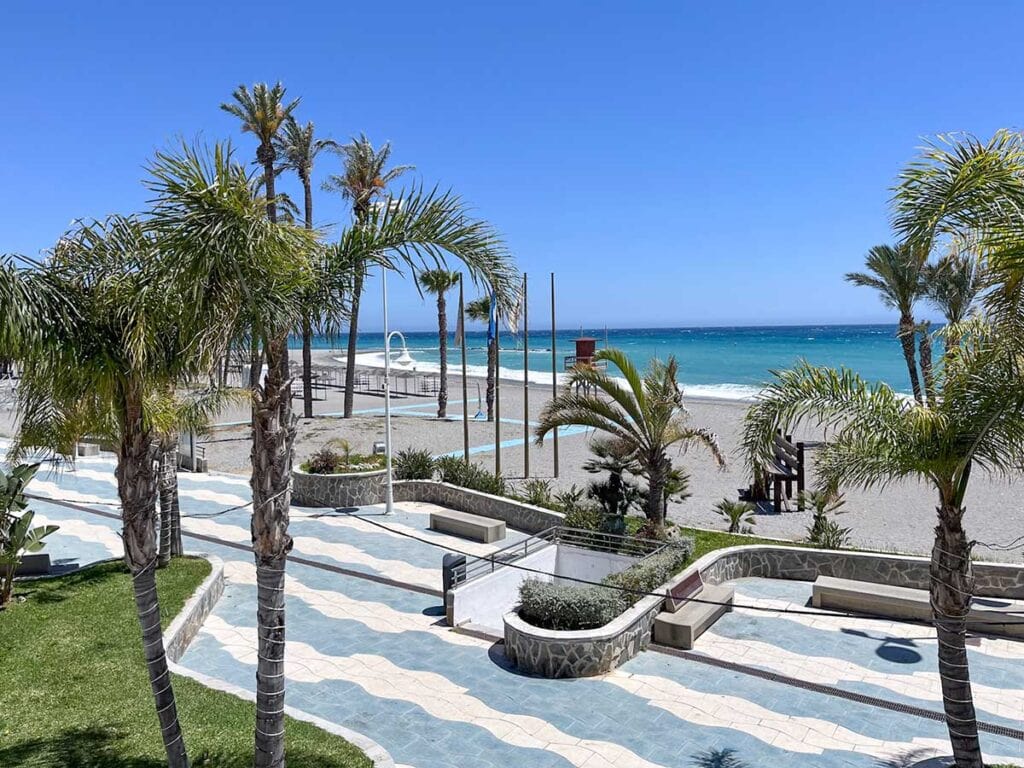 Almuñecar beach promenade.