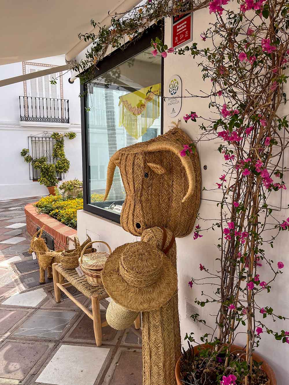 Home decor from A Sol y Sombra shop in Benalmadena Pueblo.