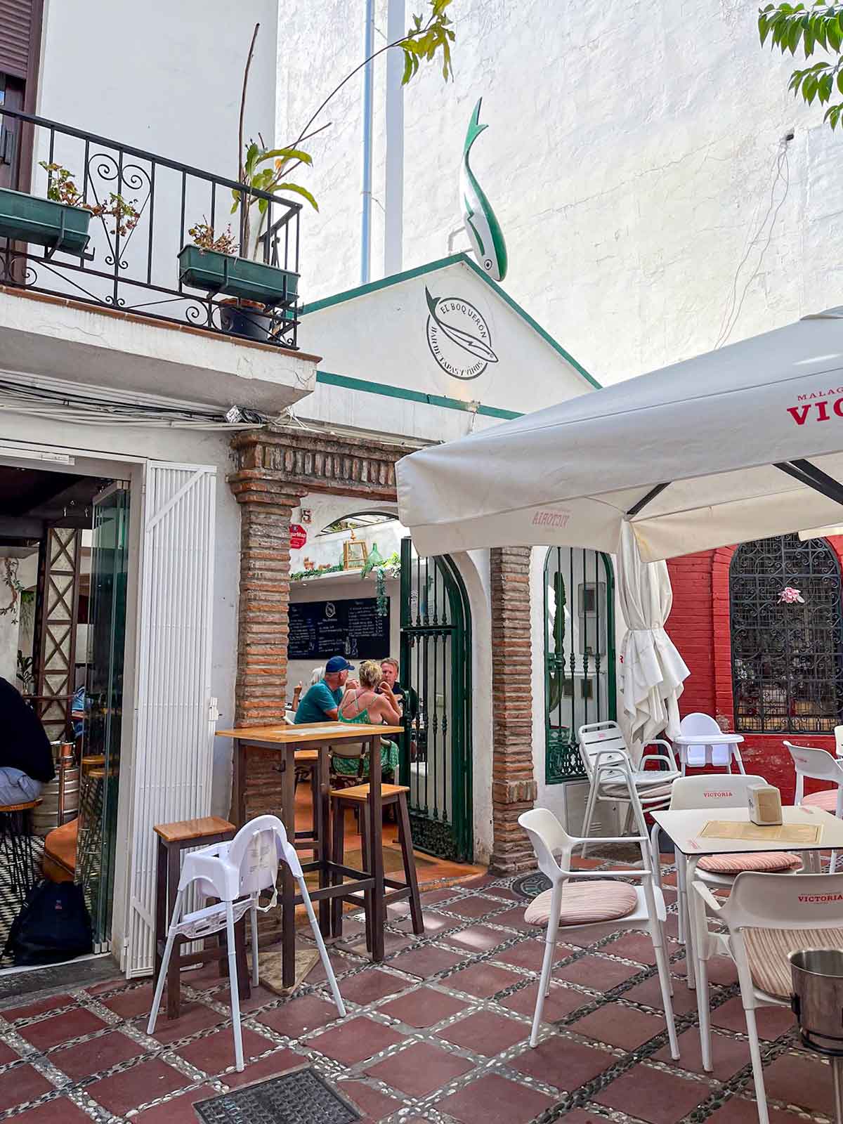 El Boqueron tapa bar in Marbella old town.