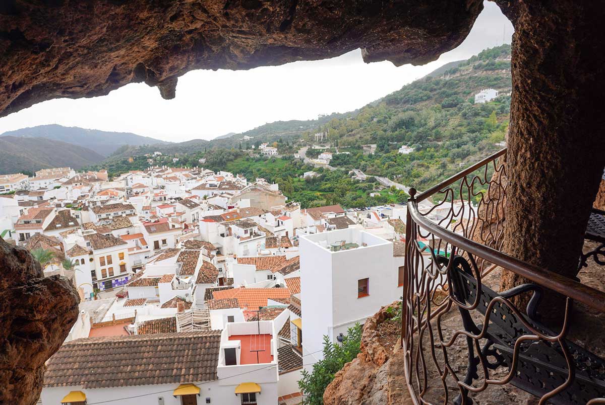 A view from Ojen Cave.