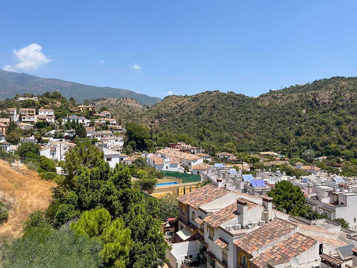 A view of Benahavis town in Southern Spain.