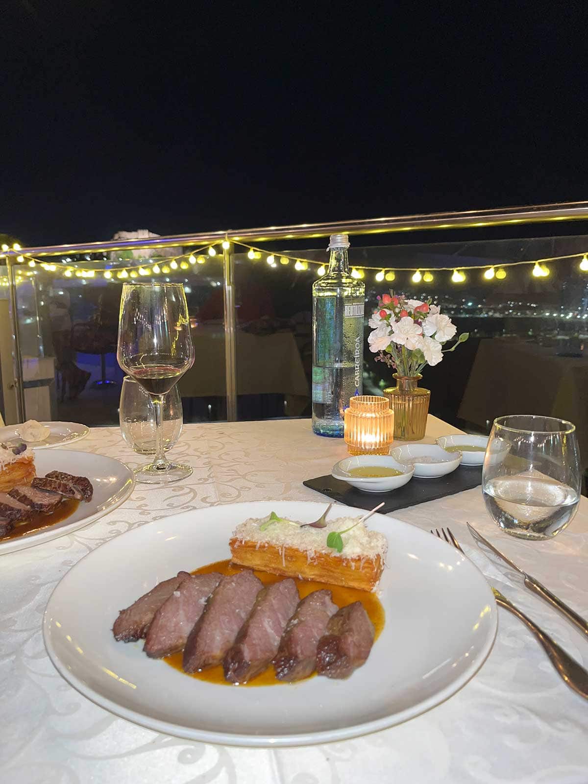 Review of Hotel Miba: A Gem On the Costa Tropical 9 A plate with Iberian pork with potatoes.