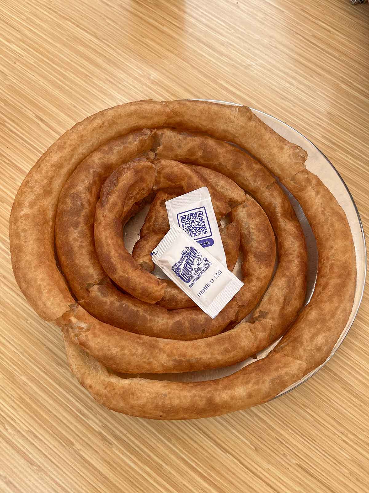 Churros from Churreria Ramon in Marbella Old Town.