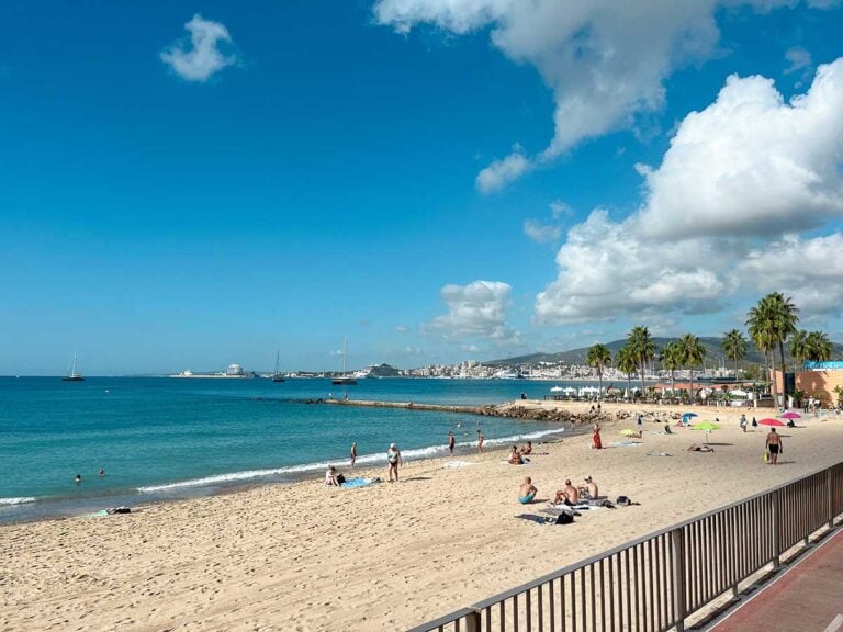 A view of Palma Beach on a sunny day.