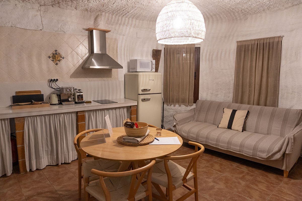 El Atochal caves kitchen