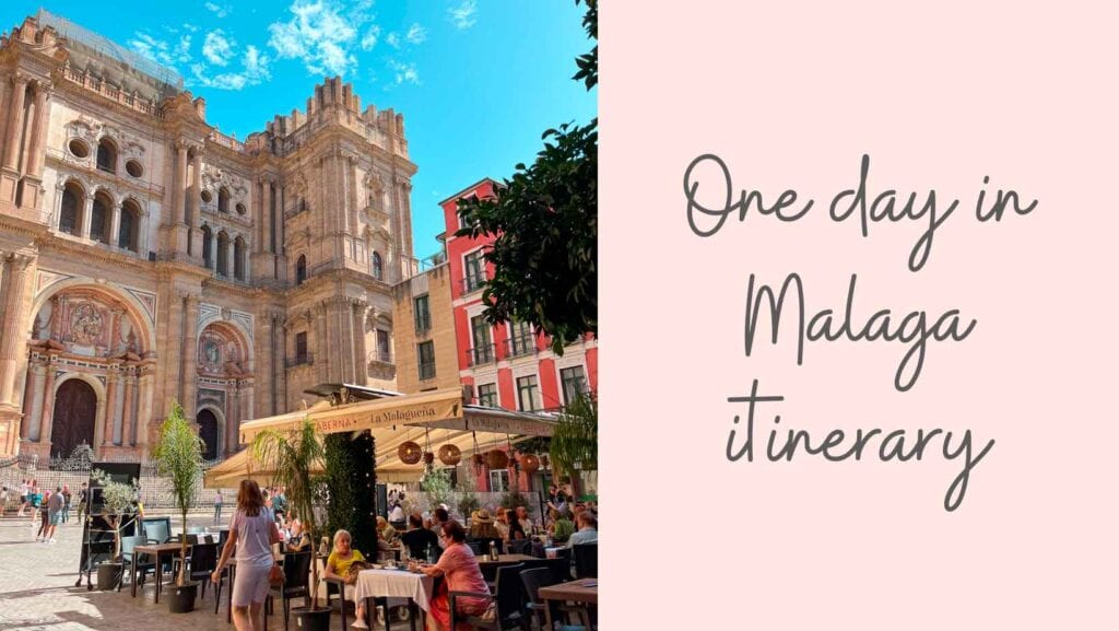 Button that takes you to a blog post about one day in Malaga itinerary